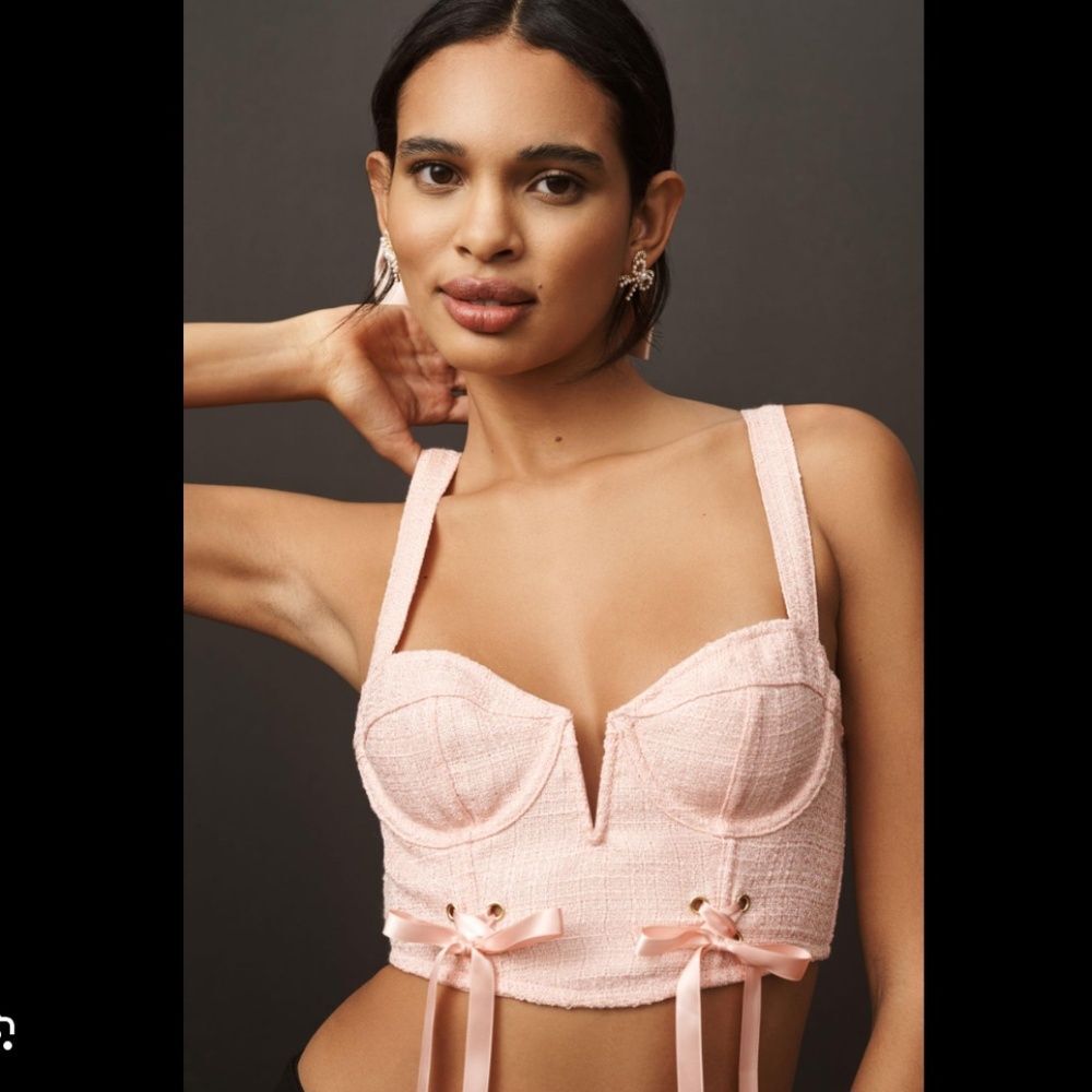 By Anthropologie Tweed Corset